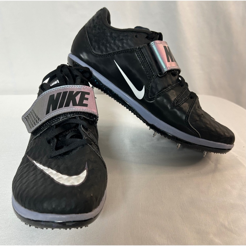 Nike Zoom HJ Elite High Jump Track Spikes Black Silver 806561-002 Mens 8.5